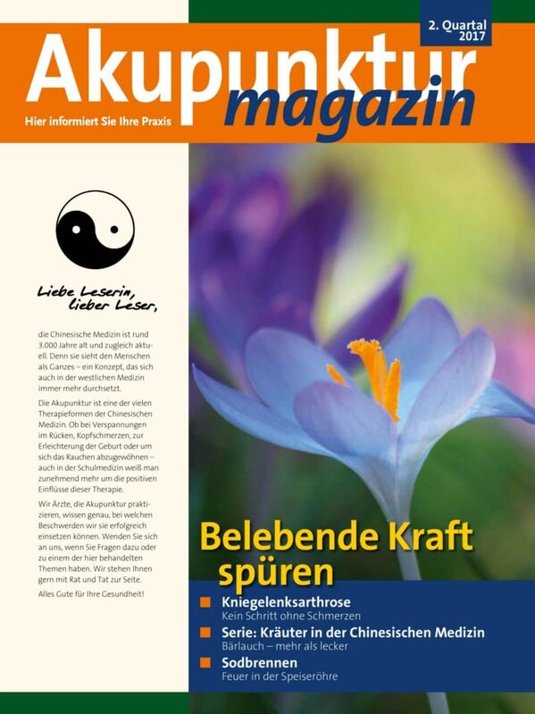 Akupunkturmagazin - Ausgabe 2/2017 - Dres. Anja & Gerrit Kuprat - Rain am Lech